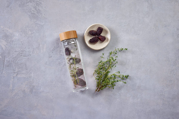 Blackberry and Thyme Infused Fruit Water