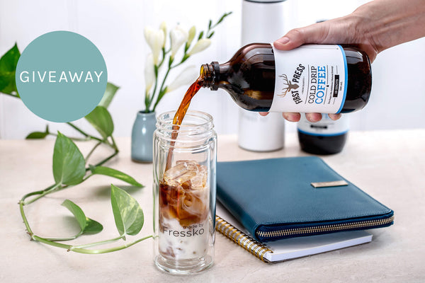 reusable cup, coffee, giveaway, Fressko, cold drip