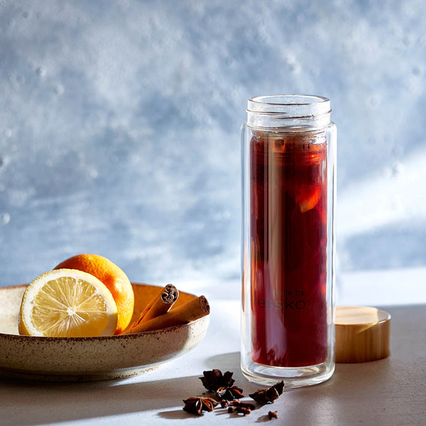 Mulled wine in fressko glass TOUR flask